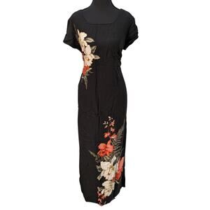 Floral Sheath Hawaiian Aloha Dress | Women's Large | Iolani